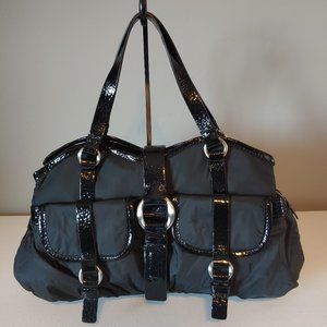🌟Cole Haan Black Nylon & Patent Satchel "LIKENEW"